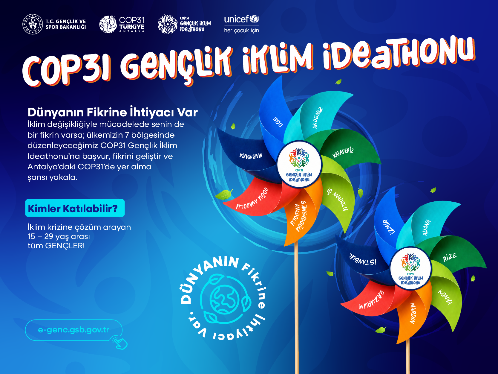 COP31 GENÇLİK İKLİM İDEATHONU BAŞVURU