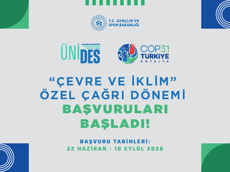 "Çevre ve İklim" Özel Çağrı Dönemi